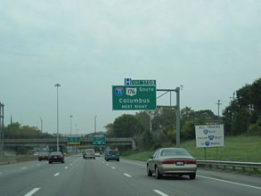 I-90 east at I-71/490 - Cleveland, OH