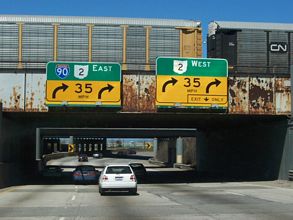 I-90 east at SR 2 - Cleveland, OH