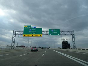 I-90 west at I-71 - Cleveland, OH