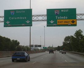 I-90 west at I-71 - 2002