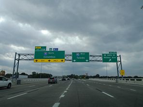 I-90 west at I-71 - Cleveland, OH