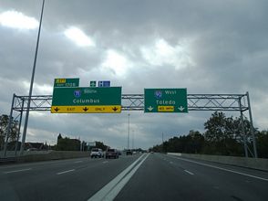 I-90 west at I-71 - Cleveland, OH