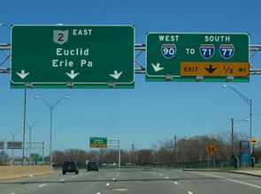 SR 2 east at I-90 - Cleveland, OH