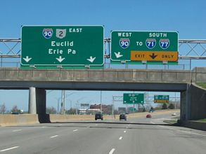 SR 2 east at I-90 - Cleveland, OH
