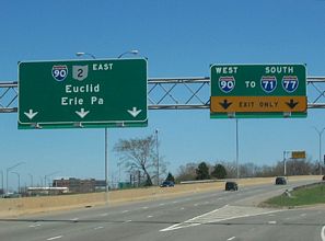 SR 2 east at I-90 - Cleveland, OH