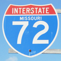 Interstate 72 shield representation
