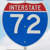 Interstate 72 shield representation