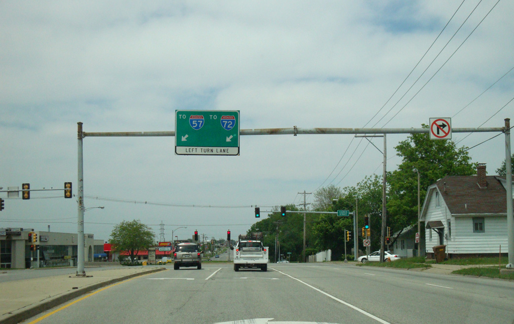 Mathis Av north at Church St - Champaign, IL