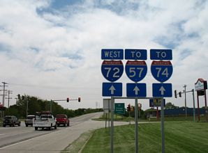 Church St west at I-72 - Champaign, IL