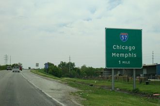 I-72 west of Church St - Champaign, IL