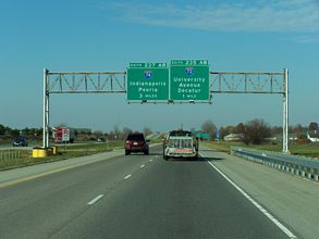 I-57 north at I-72 - Champaign, IL