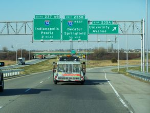 I-57 north at I-72 - Champaign, IL
