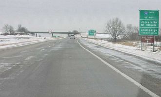 I-72 east at I-57 - Champaign, IL