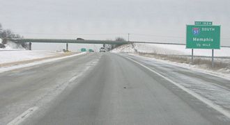 I-72 east at I-57 - Champaign, IL