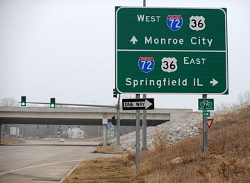 Route 79 north at I-72 - Hannibal, MO