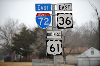 US 61 at I-72/US 36 - Hannibal, MO