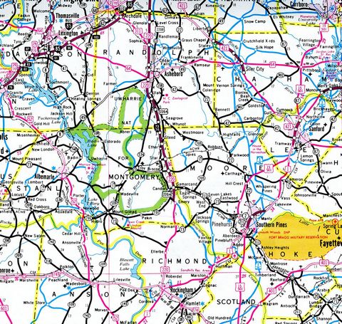Interstate 73 appeared first on the 1997-98 North Carolina Official Highway Map.