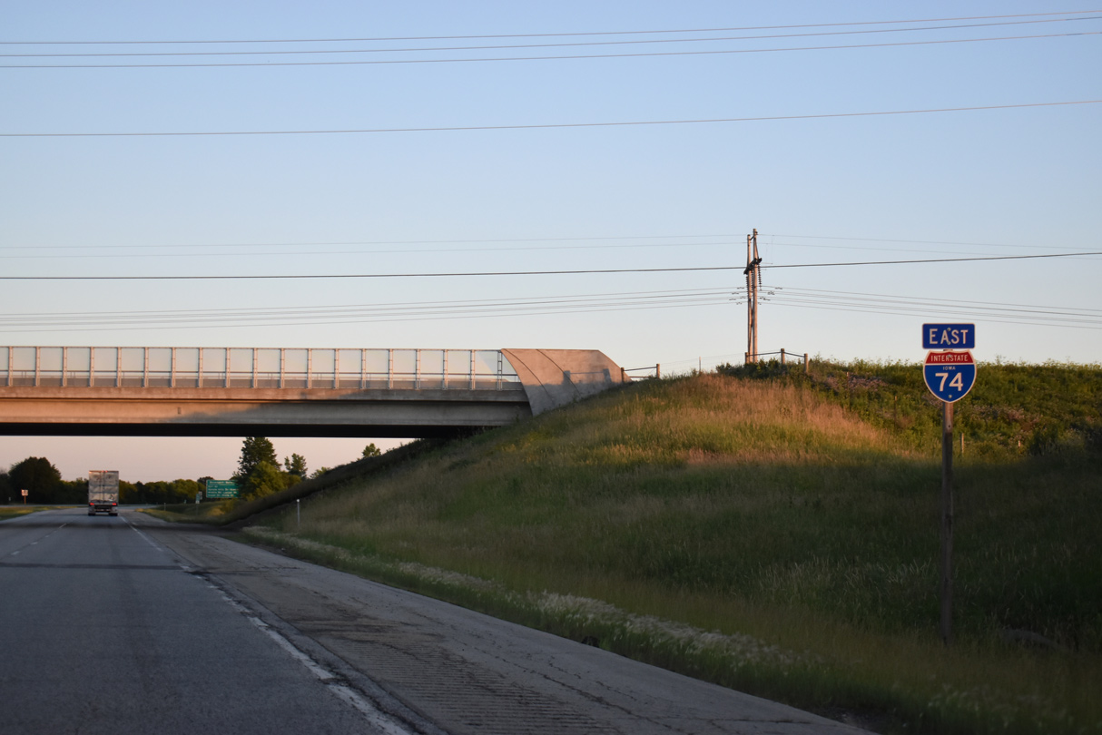 I-74 east after I-80 - Davenport, IA