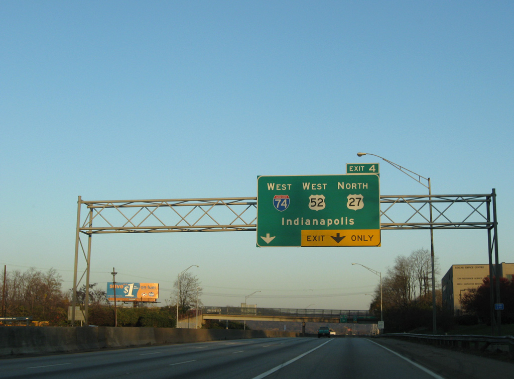 I-75/US 52 north at I-74/US 27 - 2009