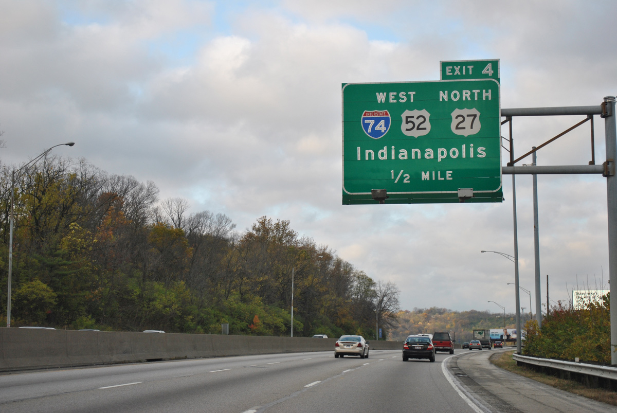 I-75 south at I-74/US 27-52 - Cincinnati, OH