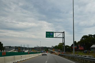I-74/US 27-52 East at I-75 in Cincinnati, Ohio