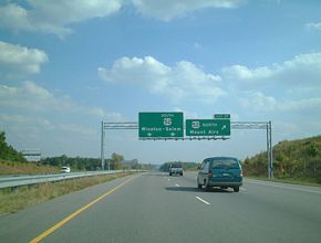 I-74 east at US 52 - Holly Springs, NC