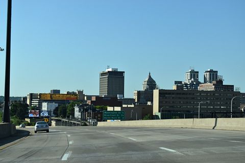 I-74 east - Downtown Peoria, IL