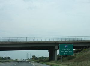 I-74 west at I-80 - 2005