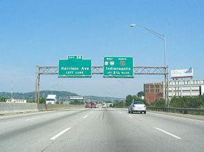 I-75/US 52 north at I-74/US 27 - 2005