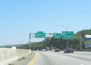 I-75/US 52 north at I-74/US 27 - 2005