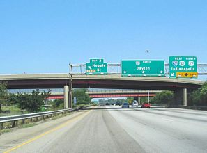 I-75/US 52 north at I-74/US 27 - 2005