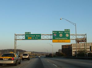 I-75 north at I-74/US 27 - Cincinnati, OH