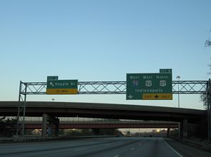 I-75 north at I-74/US 27 - 2009