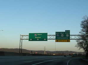 I-75/US 52 north at I-74/US 27 - 2009