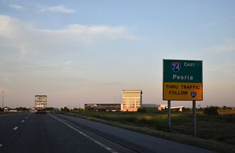 I-80 east at I-74 - Davenport, IA