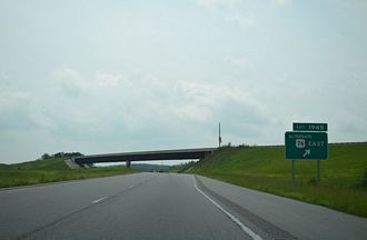 US 74 east at I-74/US 74A - Laurinburg, NC