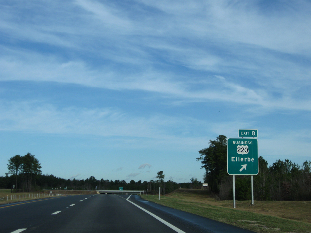 US 220 north at I-73/74 - Ellerbe - 2008