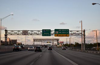 SR 826 north at I-75 - Hialeah, FL