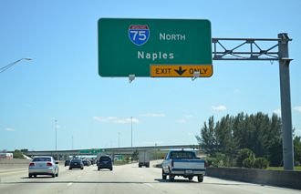 Florida State Route 826/Palmetto Expressway South at Interstate 75