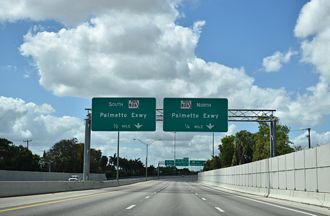 SR 924 west at I-75/SR 826 - Miami Lakes, FL