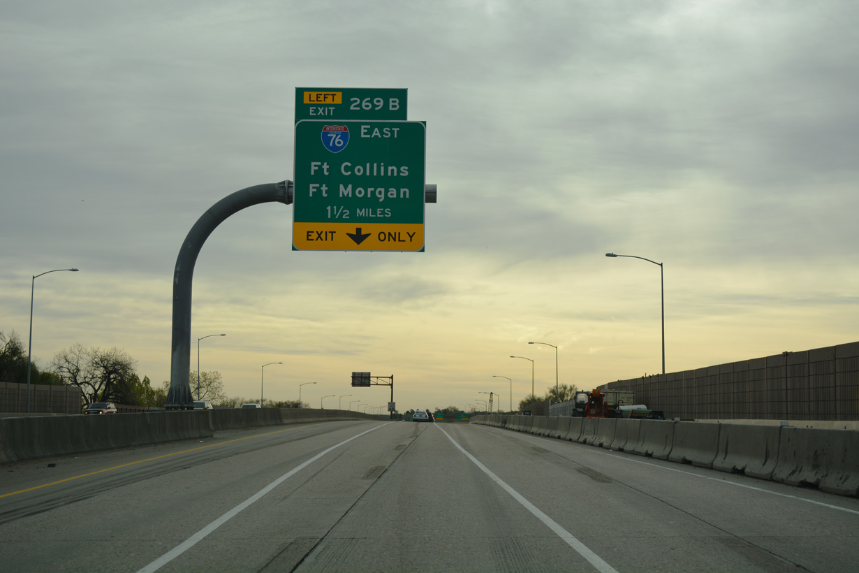 I-70 east at I-76 - Wheat Ridge, CO