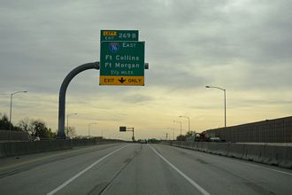 I-70 east at I-76 - Wheat Ridge, CO