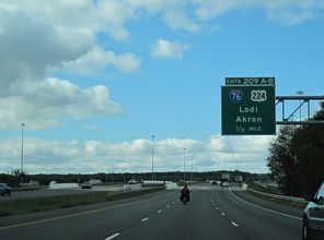 I-71 south at I-76/US 224 - Seville, OH