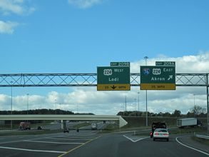 I-71 south at I-76/US 224 - Seville, OH