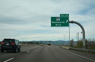 I-76 west at SH 121 - Arvada, CO