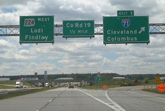 I-76/US 224 west at I-71 - 2002