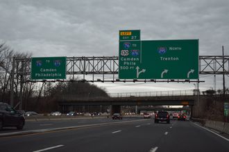 Route 42 north at I-76/295 - Bellmawr, NJ