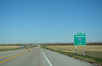 I-80 east at I-76 - Deuel County, NE
