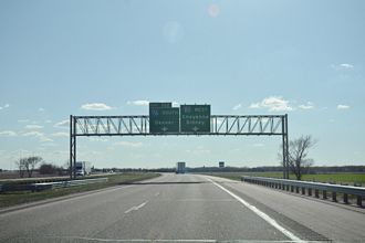 I-80 west at I-76 - Deuel County, NE