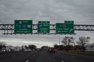 Route 42 north at I-76/295 - Bellmawr, NJ